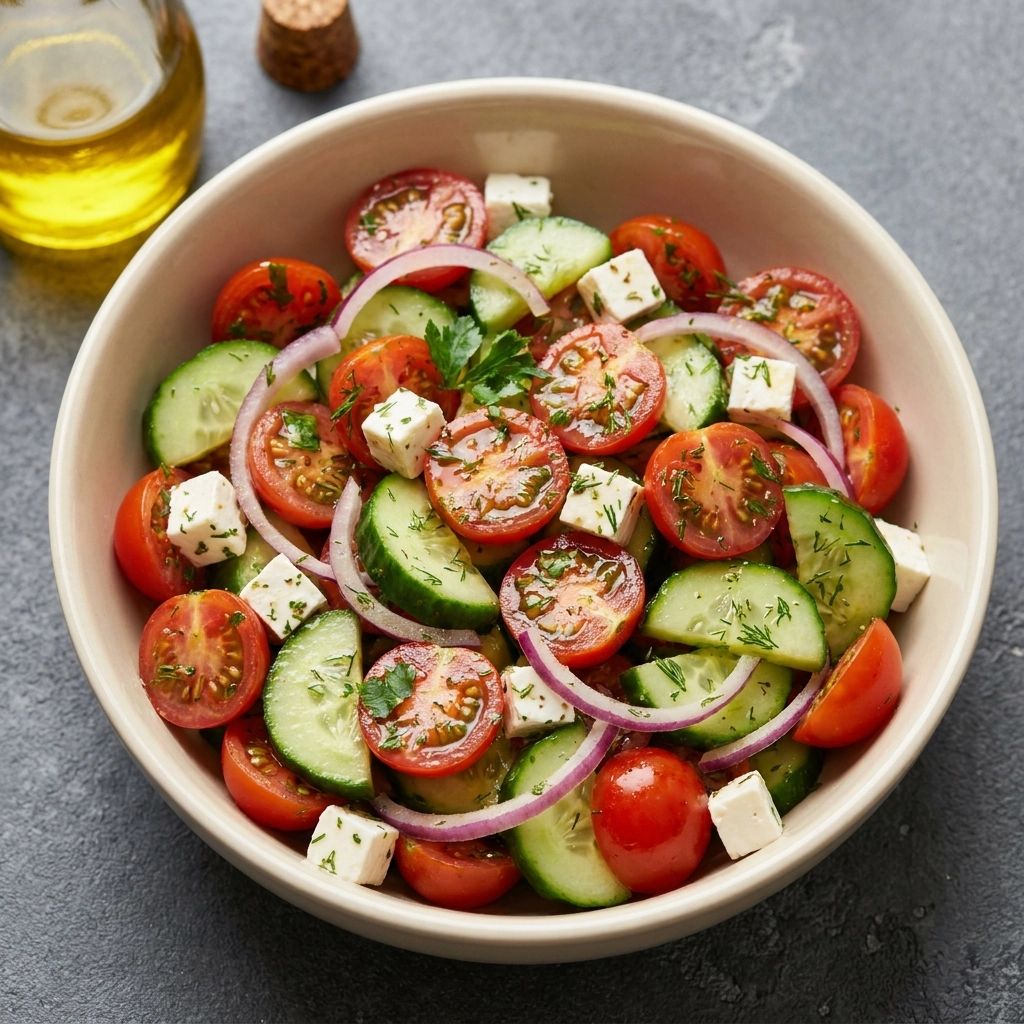 The Ultimate Marinated Cucumber Tomato Salad: A Fresh Summer Adventure | Easy Side Dish