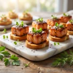 Maple Soy Glazed Salmon Bites: A Gourmet Fusion Treat | Easy Salmon Appetizers
