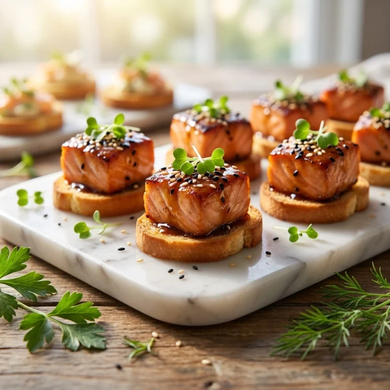 Maple Soy Glazed Salmon Bites: A Gourmet Fusion Treat | Easy Salmon Appetizers