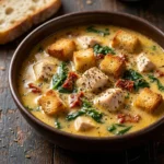 Creamy Tuscan Chicken Soup: A Comforting Bowl of Rustic Italian Flavors | Easy Dinner