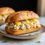Tropical Sunshine Pineapple Chicken Salad Sandwiches | Easy Summer Lunch Idea
