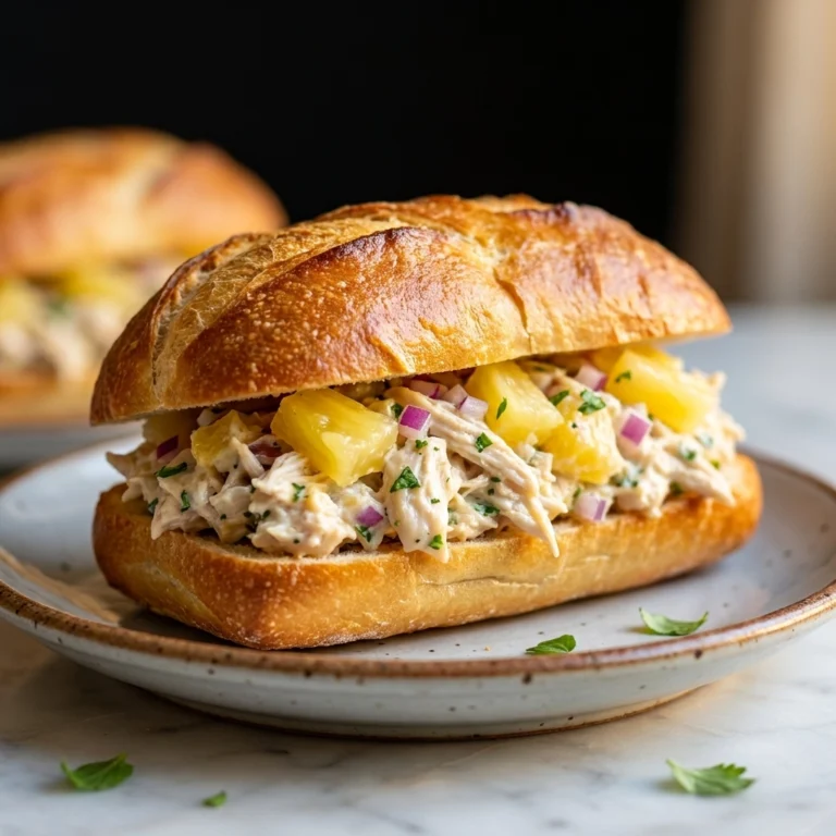 Tropical Sunshine Pineapple Chicken Salad Sandwiches | Easy Summer Lunch Idea