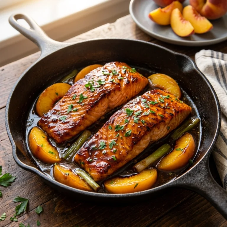 Bourbon Peach Glazed Salmon: A Delightful Recipe to Try! | Easy Salmon Dinner