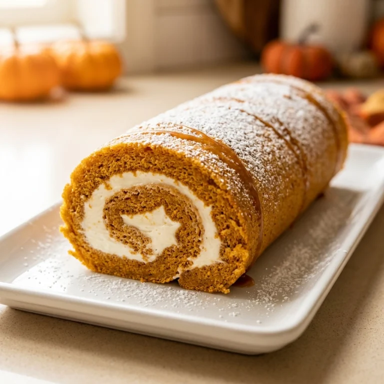 Decadent Caramel Pumpkin Cake Roll | Easy Fall Dessert Recipe