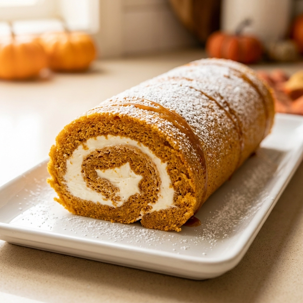 Decadent Caramel Pumpkin Cake Roll | Easy Fall Dessert Recipe