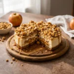Decadent Apple Crumble Cheesecake with Cinnamon Streusel | Easy Fall Dessert Recipe