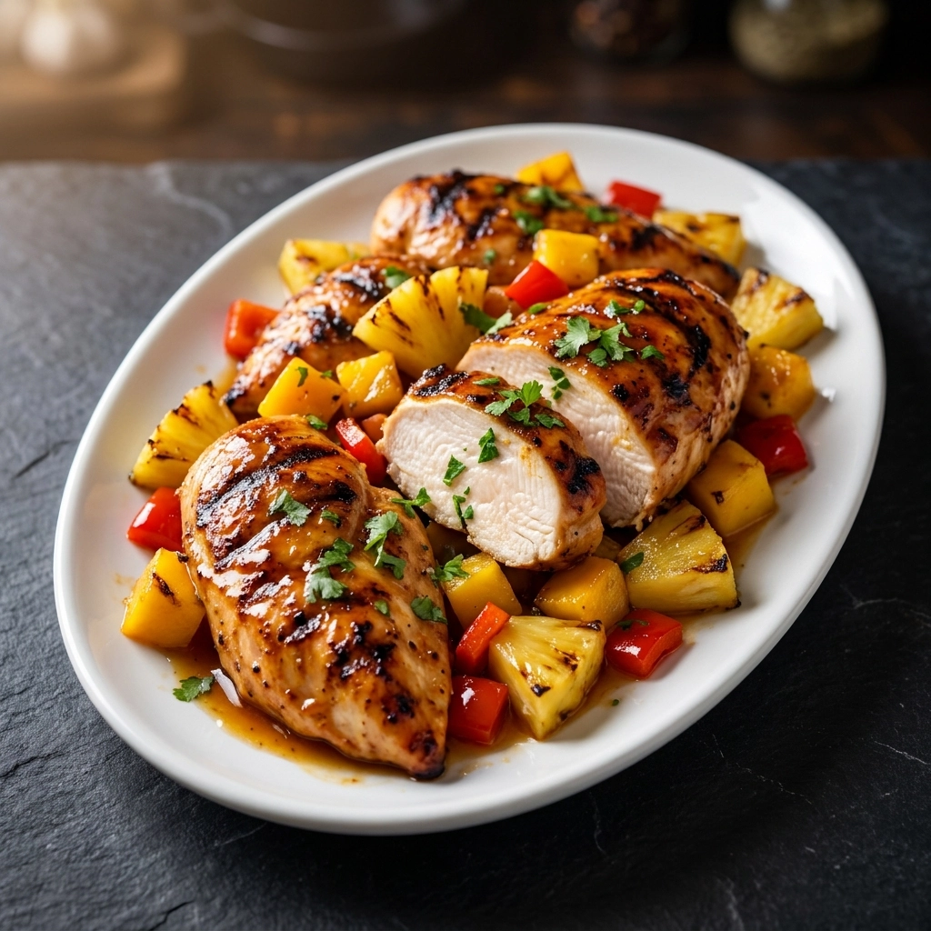 Grilled Mango Pineapple Chicken: A Tropical Masterpiece | Easy Summer Grill Recipe