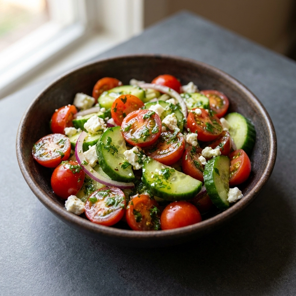 The Ultimate Marinated Cucumber Tomato Salad: A Fresh Summer Adventure | Easy Side Dish