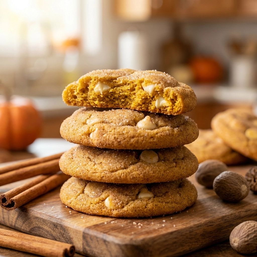 Cozy Pumpkin Spice Snickerdoodle Cookies: Homemade Fall Treats | Easy Autumn Baking