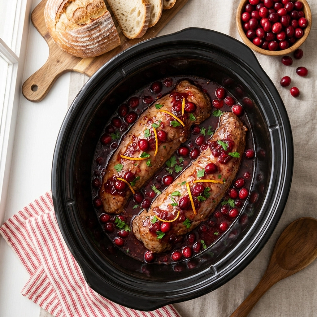 Slow Cooker Cranberry Pork Tenderloin | Easy Holiday Pork Dinner Recipe