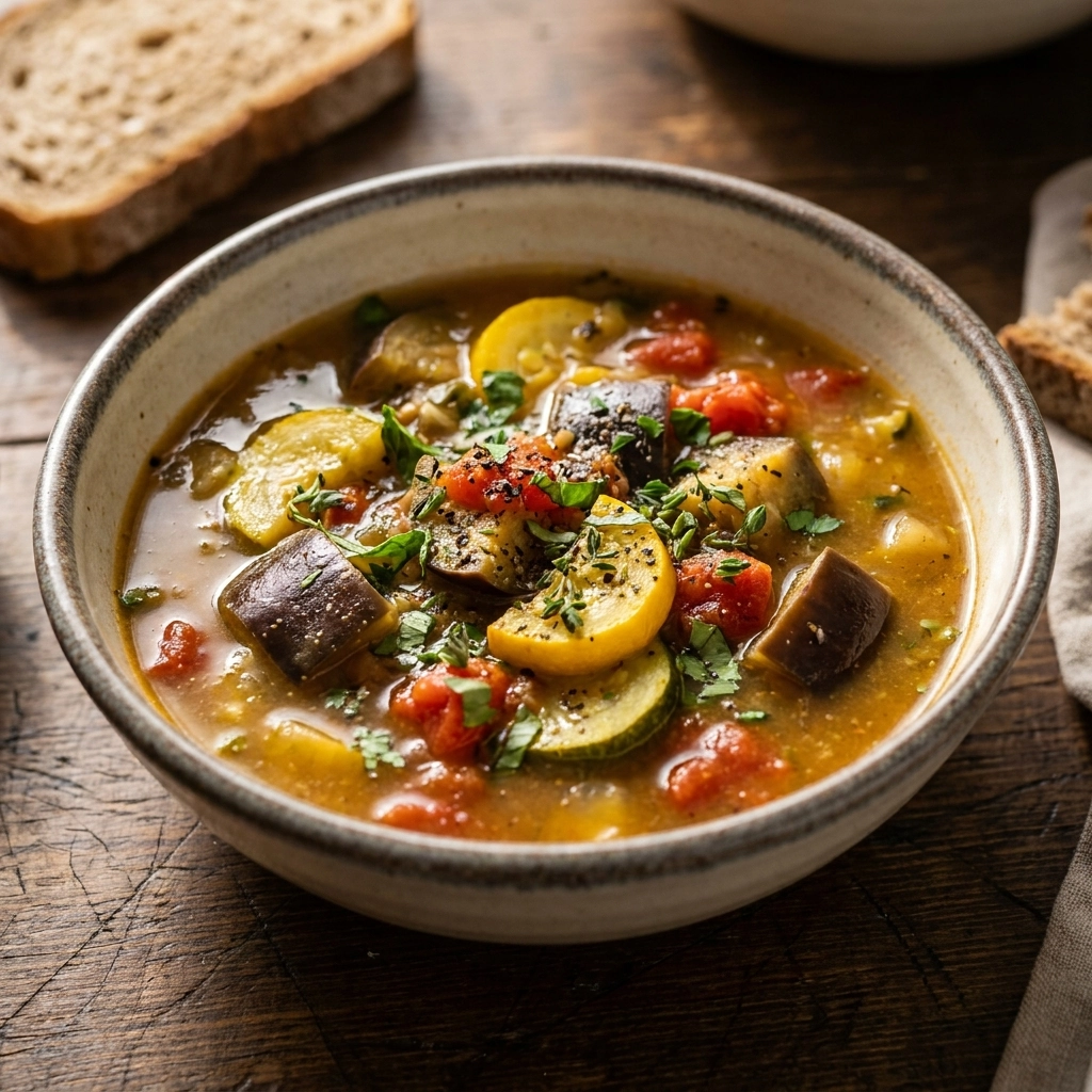 Ratatouille Soup: A Hearty Bowl of Comfort | Easy Healthy Vegetable Soup