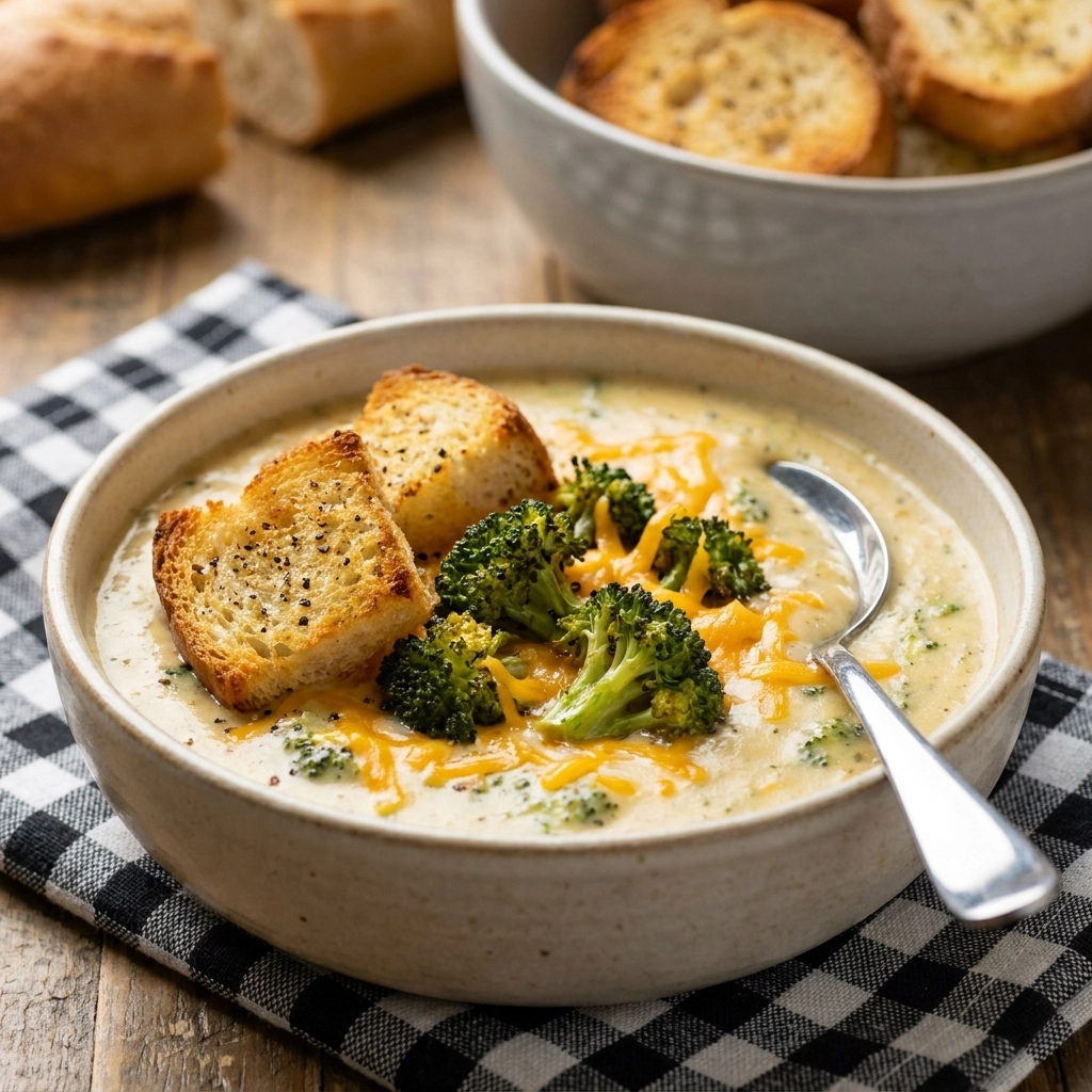 Creamy Broccoli Cheese Soup with Sharp Cheddar | Easy Comfort Food Dinner