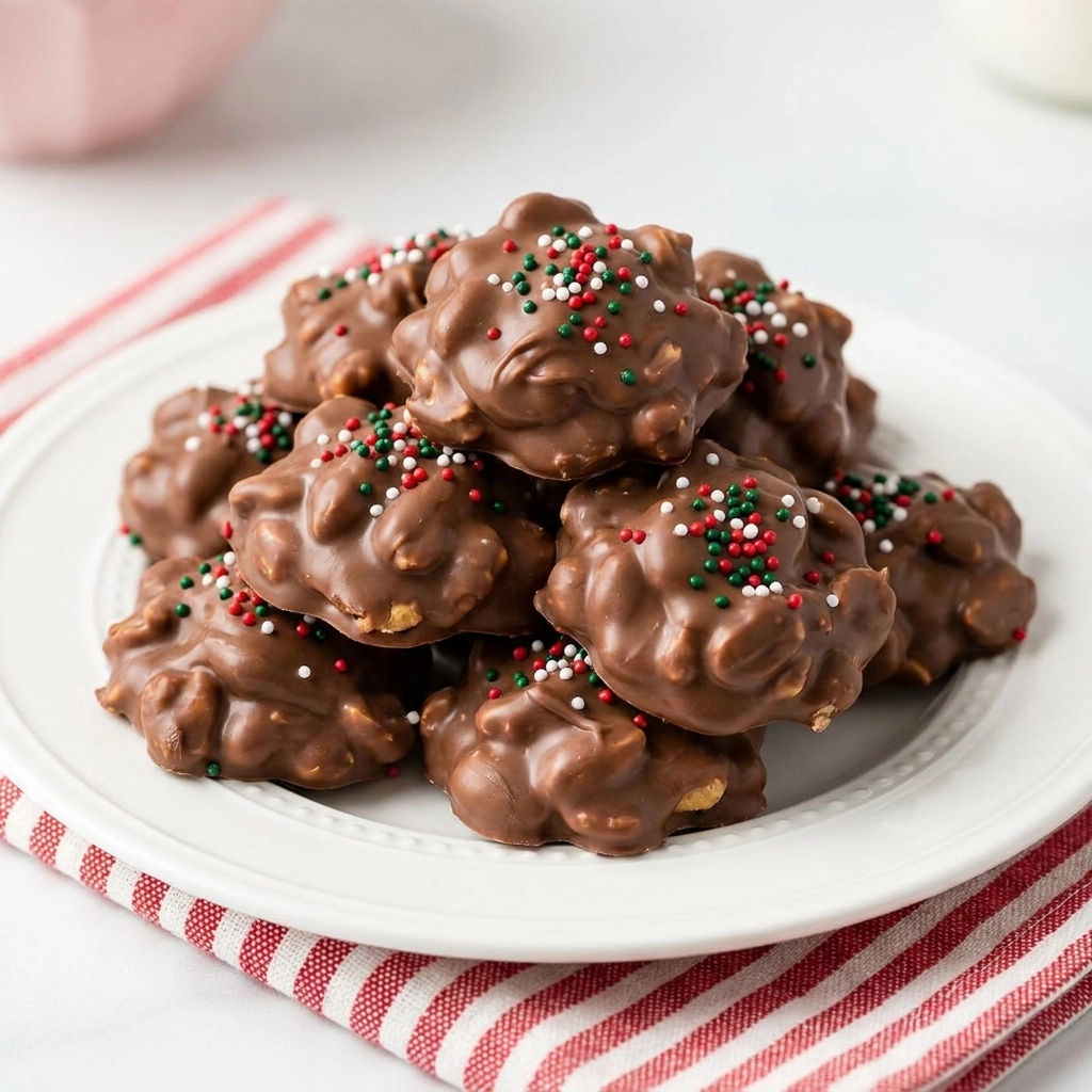 Decadent Chocolate Peanut Butter Crockpot Candy | Easy Slow Cooker Dessert