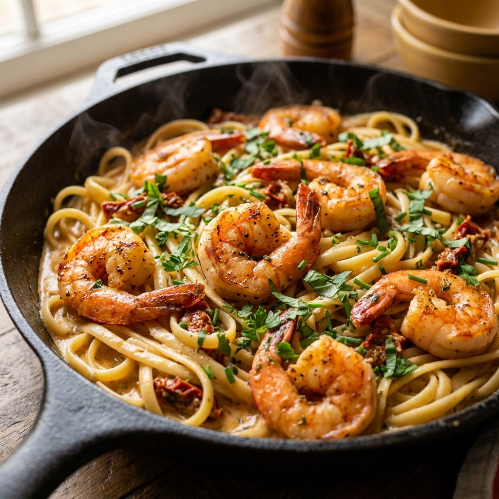 Creamy Crockpot Marry Me Shrimp Pasta Recipe Easy and Perfect for Dinner | Slow Cooker Pasta