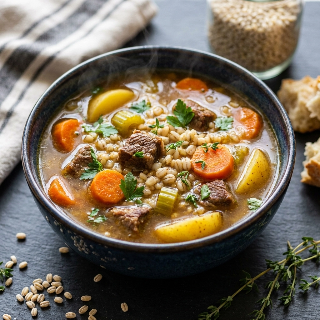 Instant Pot Beef Barley Soup | Hearty Winter Comfort Food Recipe