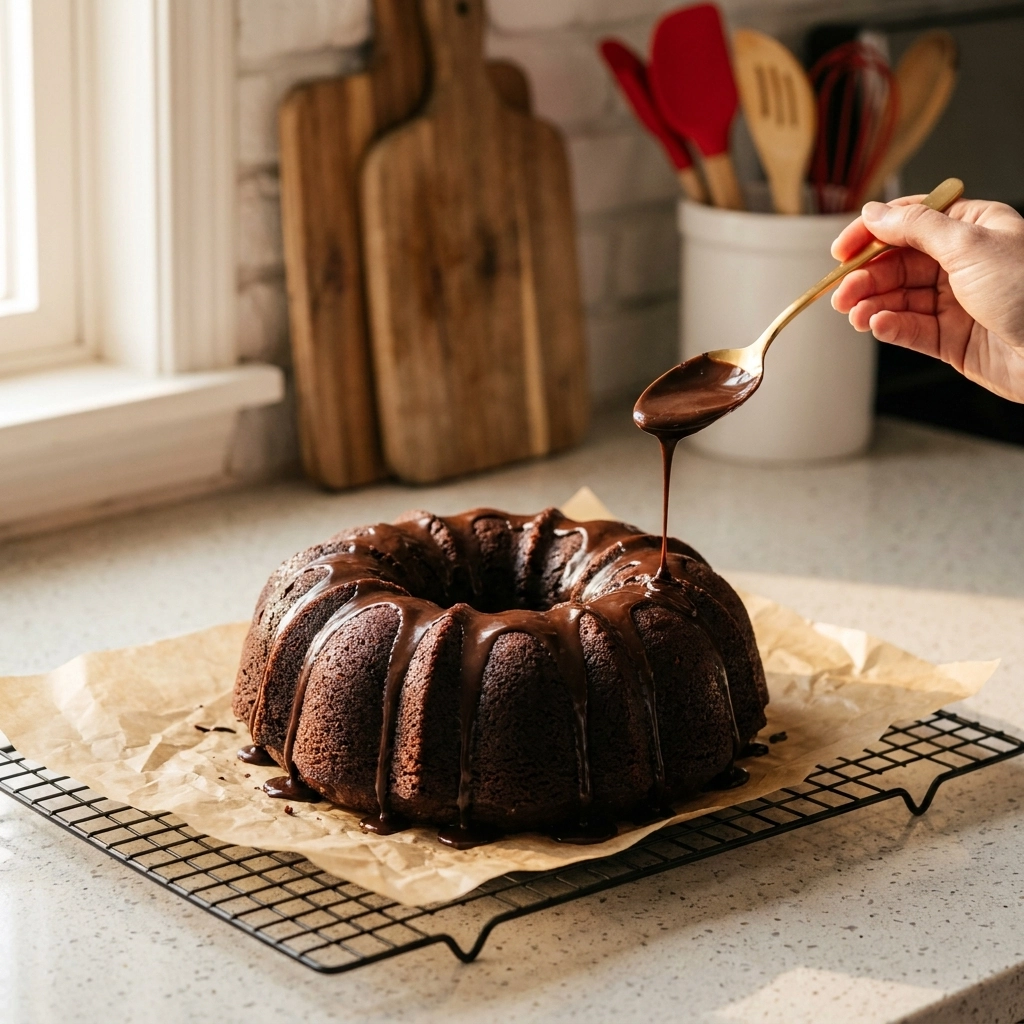 Decadent Chocolate Zucchini Bundt Cake | Moist Chocolate Vegetable Cake Recipe