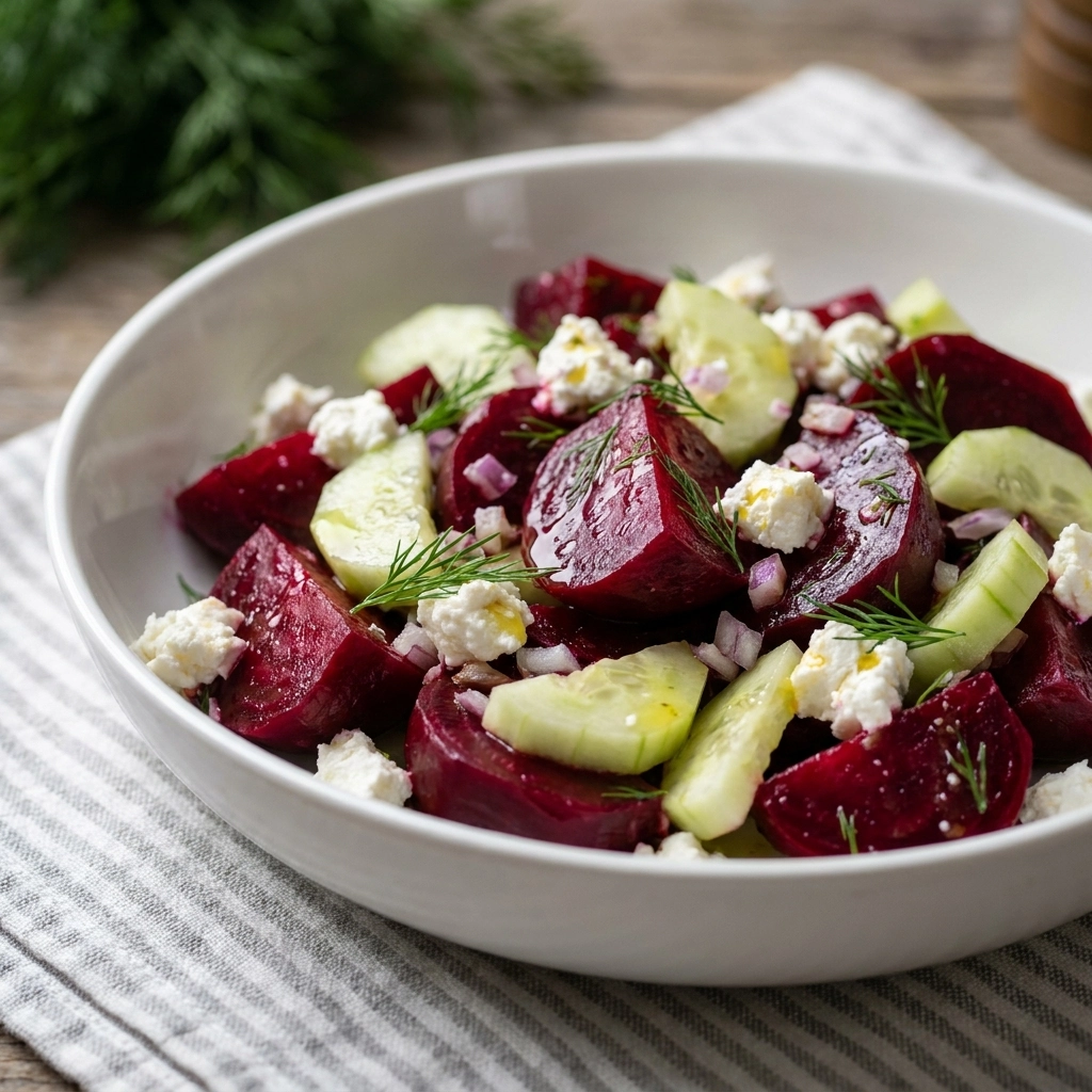 The Art of the Summer Garden: Beet Salad with Feta, Cucumbers, and Dill | Healthy Beet Salad