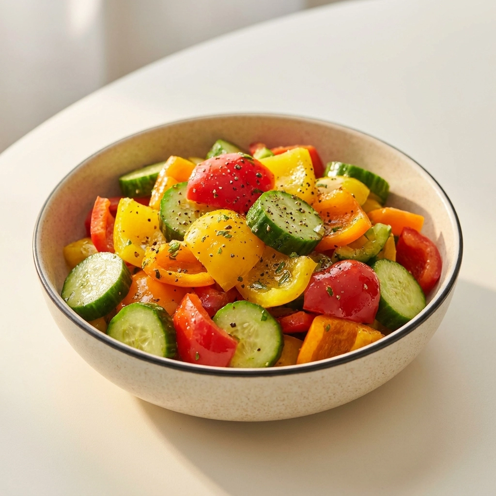 Refreshing Cucumber Pepper Salad Recipe for Summer Bliss | Easy Summer Salad Ideas