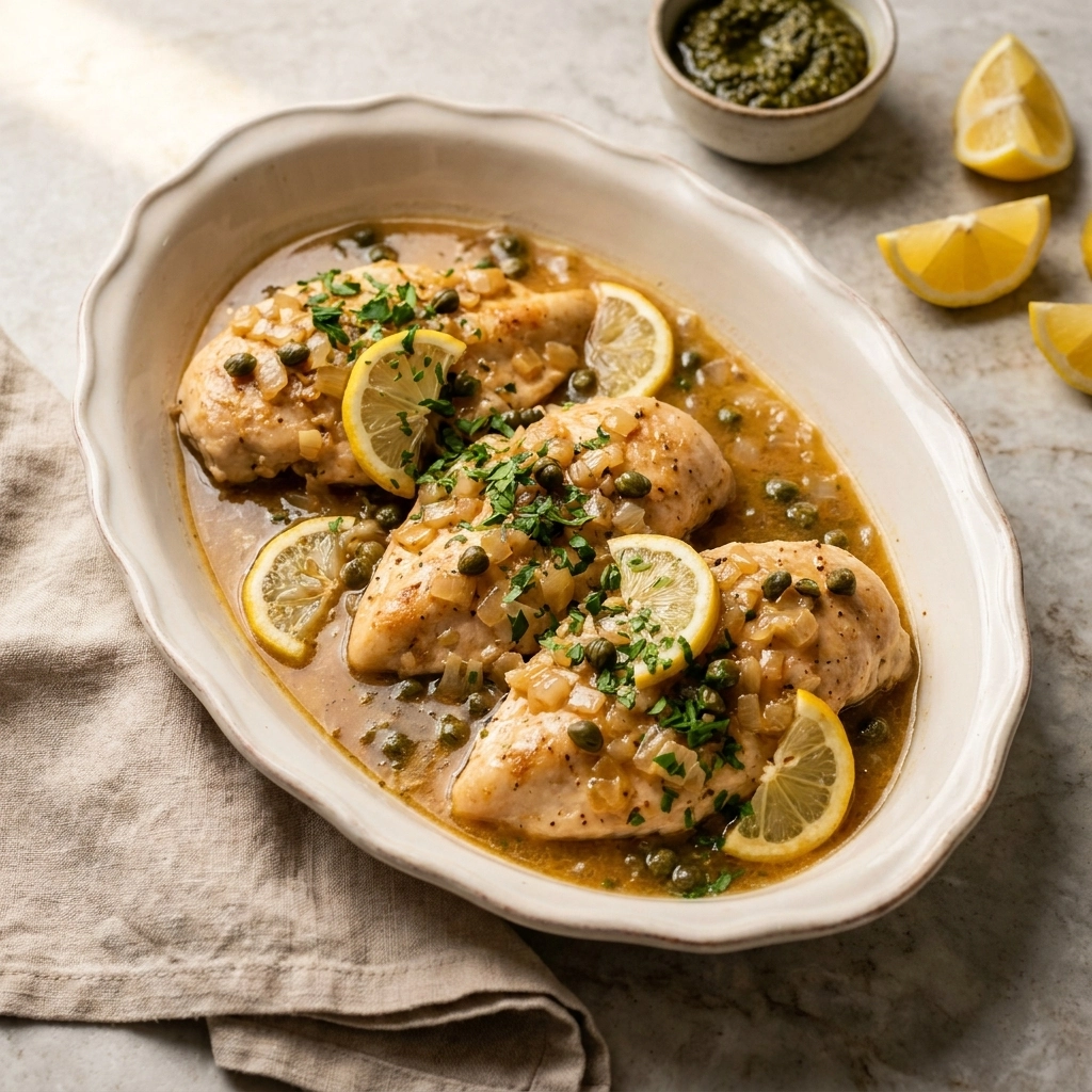 Cozy Crockpot Chicken Piccata: A Slow-Cooked Italian Classic | Easy Slow Cooker Dinner