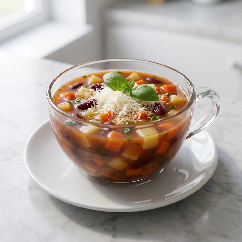 The Ultimate Homemade Slow Cooker Minestrone Soup Recipe | Healthy Vegetable Soup