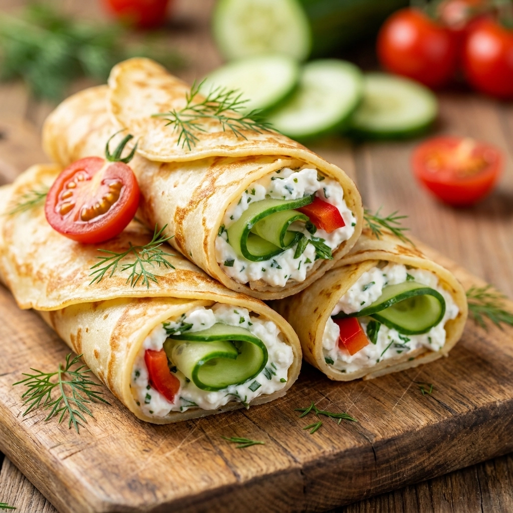 Crunchy Cucumber Cottage Cheese Wraps | Low Carb High Protein Snack Ideas