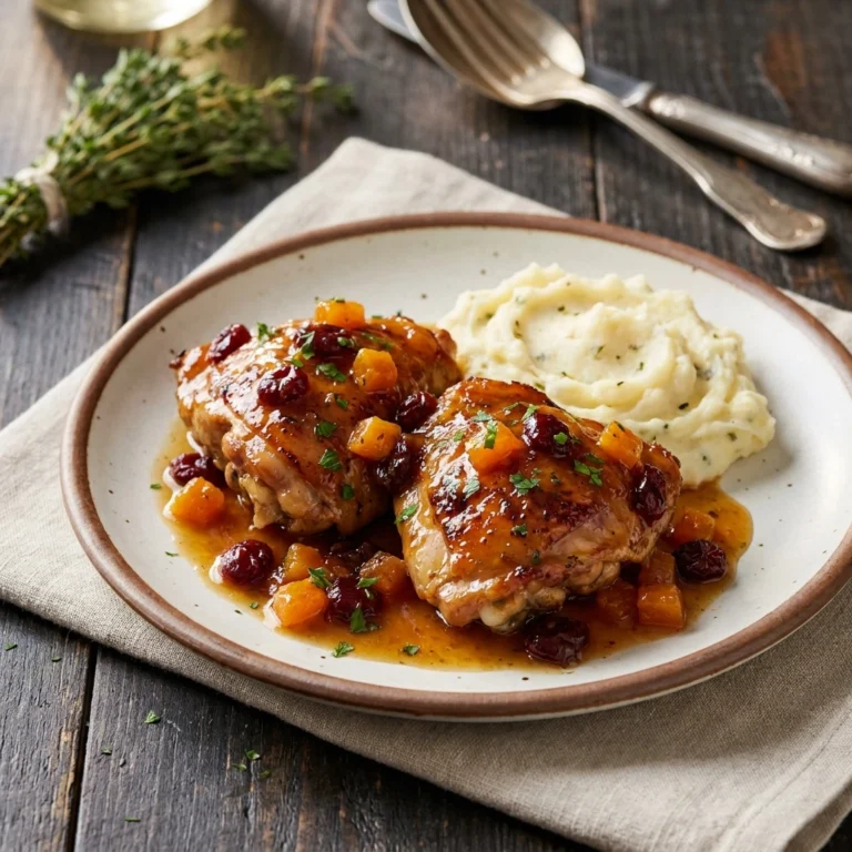 Exquisite Crockpot Cranberry Apricot Chicken Recipe | Easy Slow Cooker Dinner