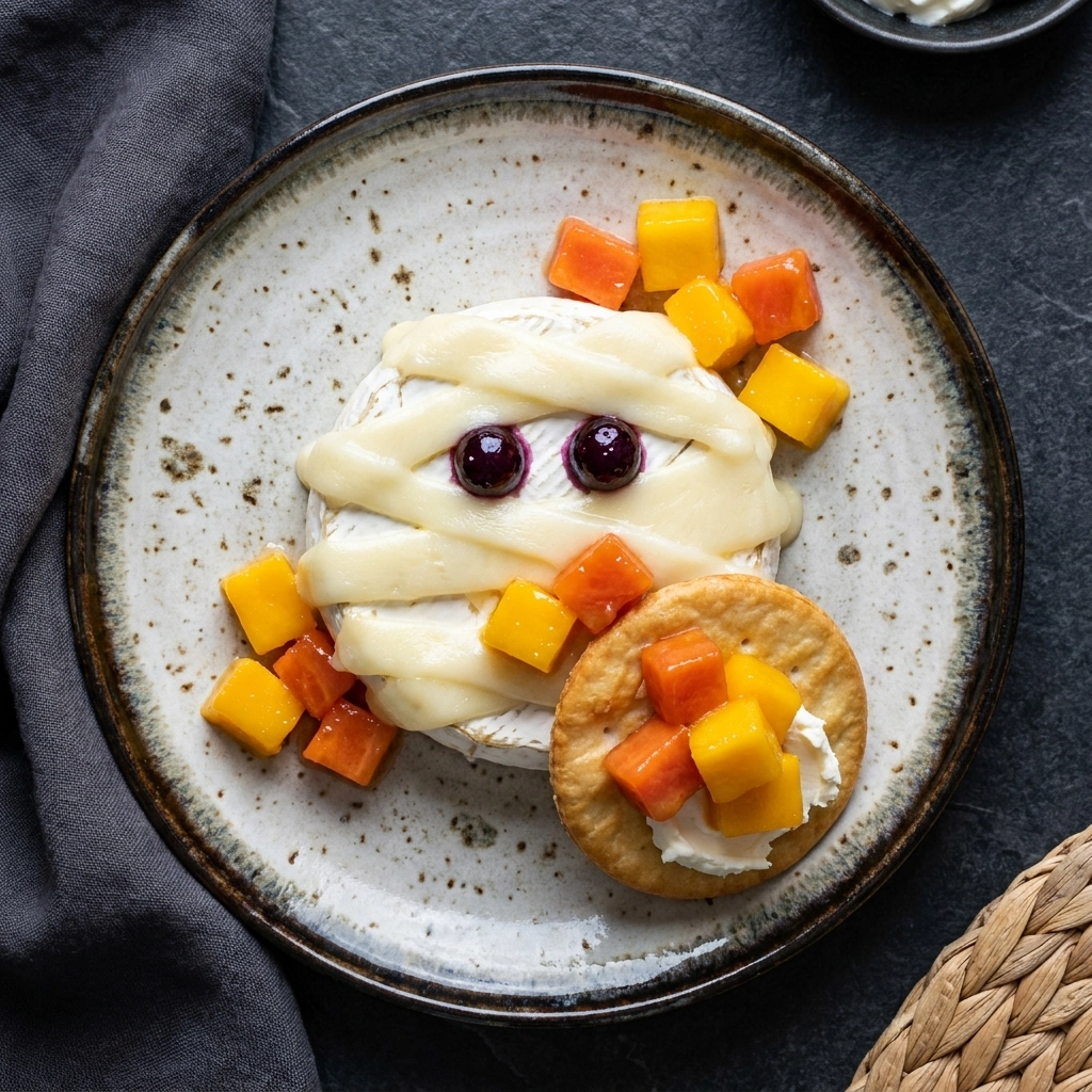 Irresistible Mummy-Wrapped Brie Recipe for Halloween Fun | Easy Halloween Appetizer