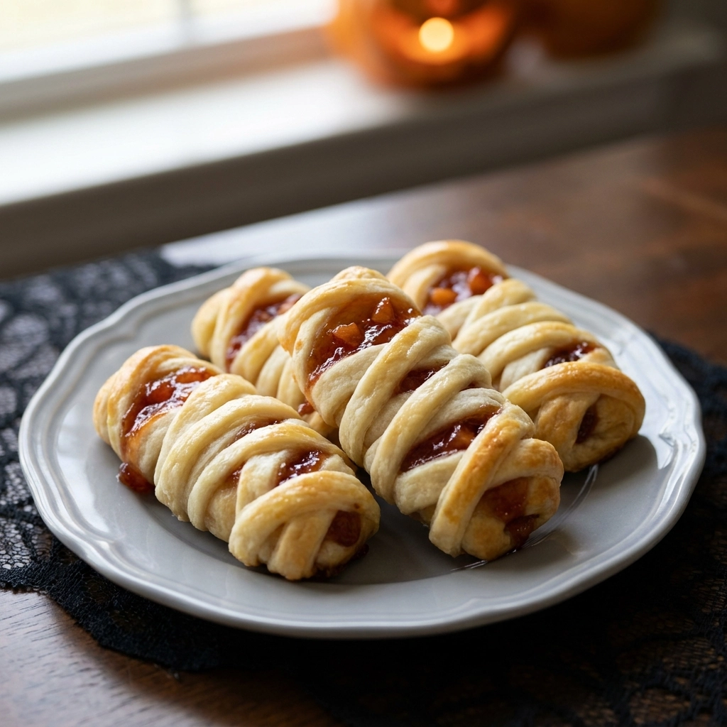 Spooktacular Halloween Mummy Breakfast Rolls Zesty Recipe | Easy Halloween Brunch Ideas