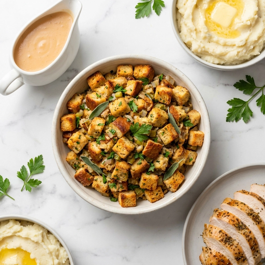 Slow Cooker Stuffing: The Ultimate Hands-Off Holiday Side | Easy Thanksgiving Side Dish
