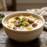 Cozy Creamy Beef Sausage Potato Soup | Hearty Comfort Food Dinner Idea