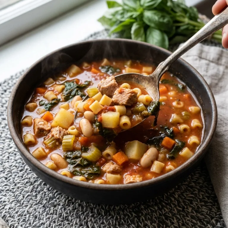 Hearty Turkey Minestrone Soup: The Ultimate Comfort Bowl | Healthy Turkey Soup Recipe