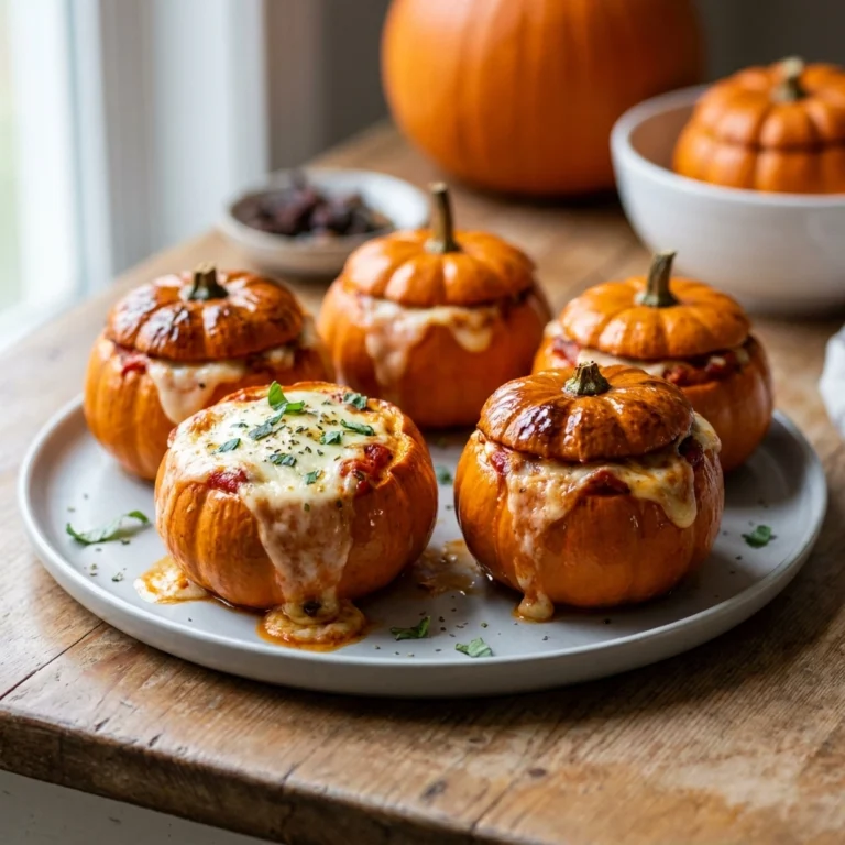 Easy Pizza-Stuffed Pumpkins: A Festive Halloween Delight | Halloween Party Appetizers