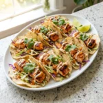 Crispy Bang Bang Salmon Tacos with Spicy Creamy Sauce | Easy Seafood Taco Recipes