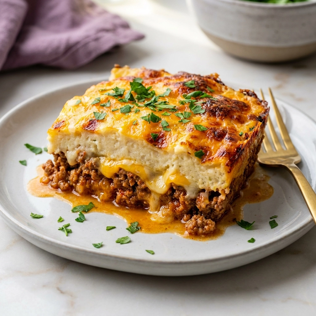 Keto Ground Beef Casserole: Cheesy and Hearty Delight | Easy Low Carb Dinner