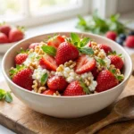 The Ultimate Strawberry Crackle Salad with Honey-Poppyseed Glaze | Summer Berry Salad