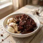 Slow Cooker Hot Fudge Chocolate Cake | Easy Crockpot Chocolate Dessert