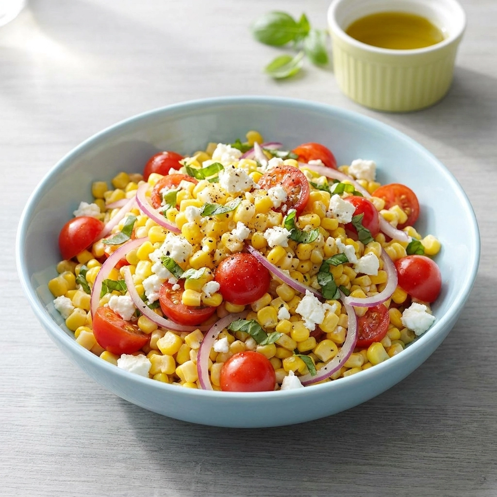 Zesty Fresh Corn Salad with Lime and Cilantro | Easy Summer Side Dish Recipe