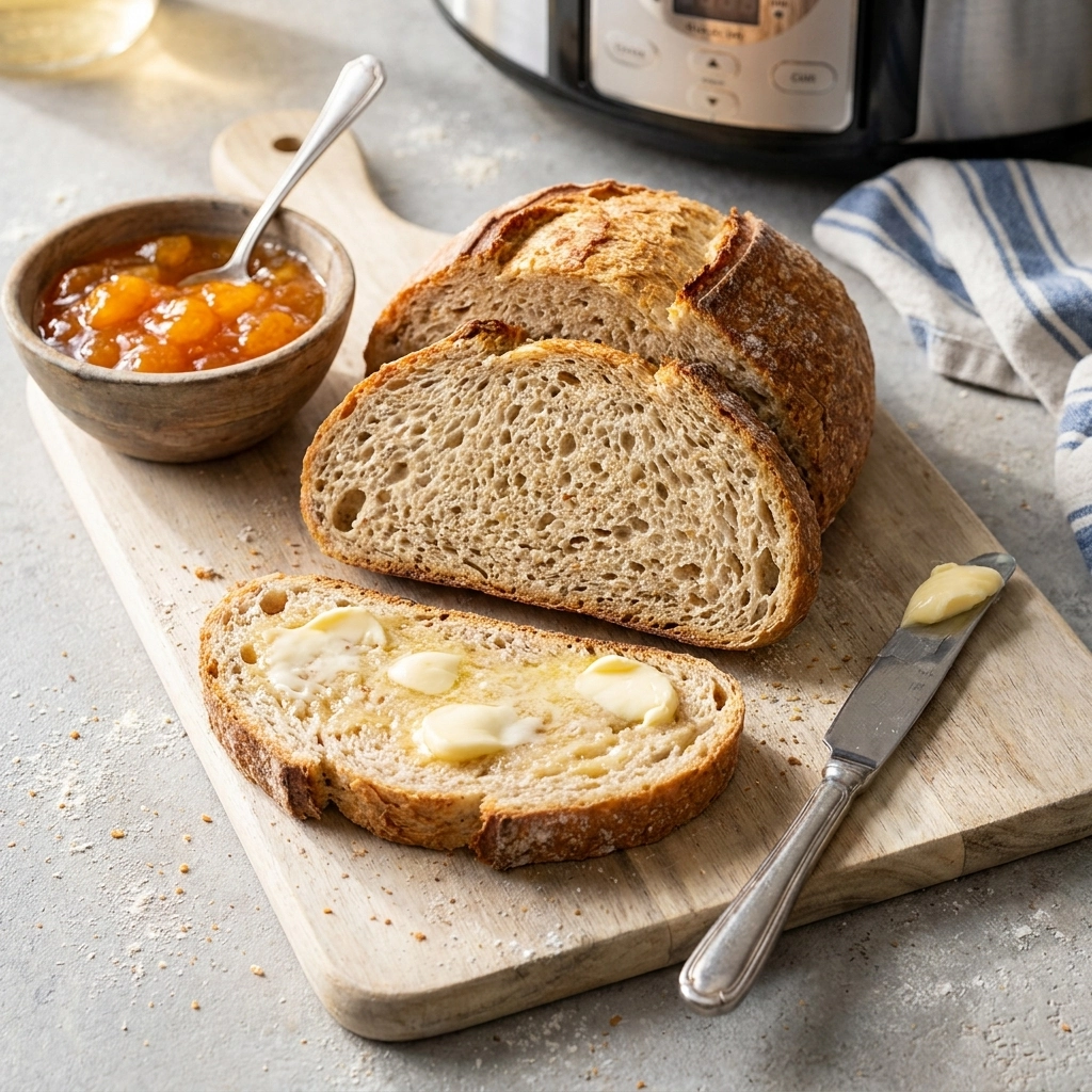 Hearty Slow Cooker Bread with a Golden Crust | Easy Homemade Slow Cooker Loaf
