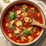 Hearty Tomato Tortellini Soup | Easy Comfort Food Dinner Idea