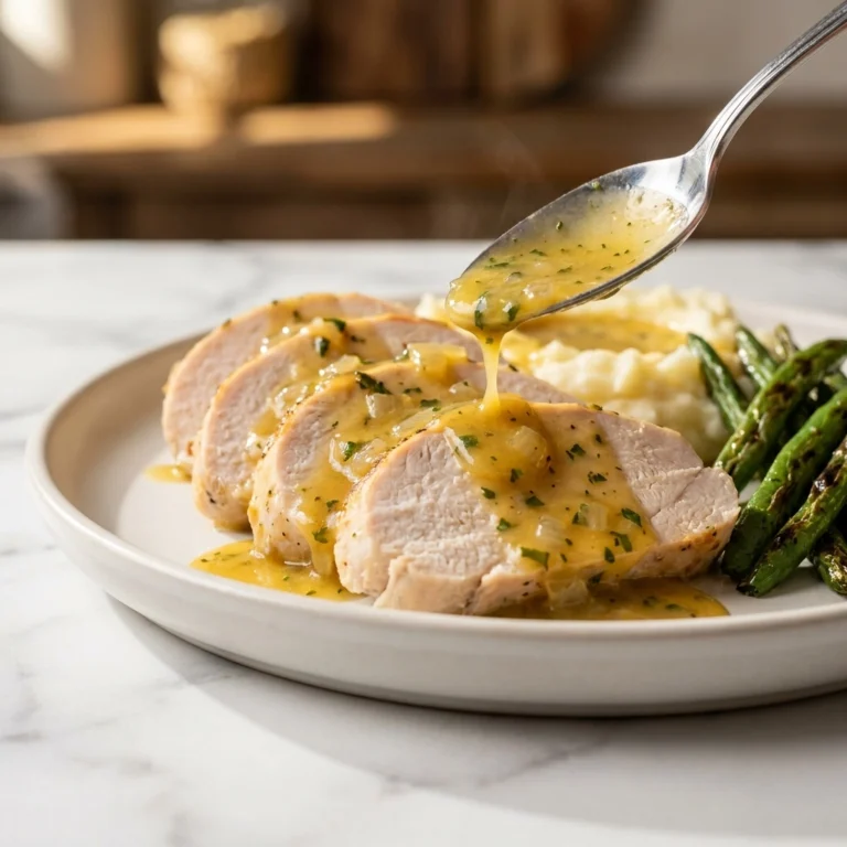 Juicy Slow Cooker Turkey Tenderloin with Herb Gravy | Easy Crockpot Turkey Dinner