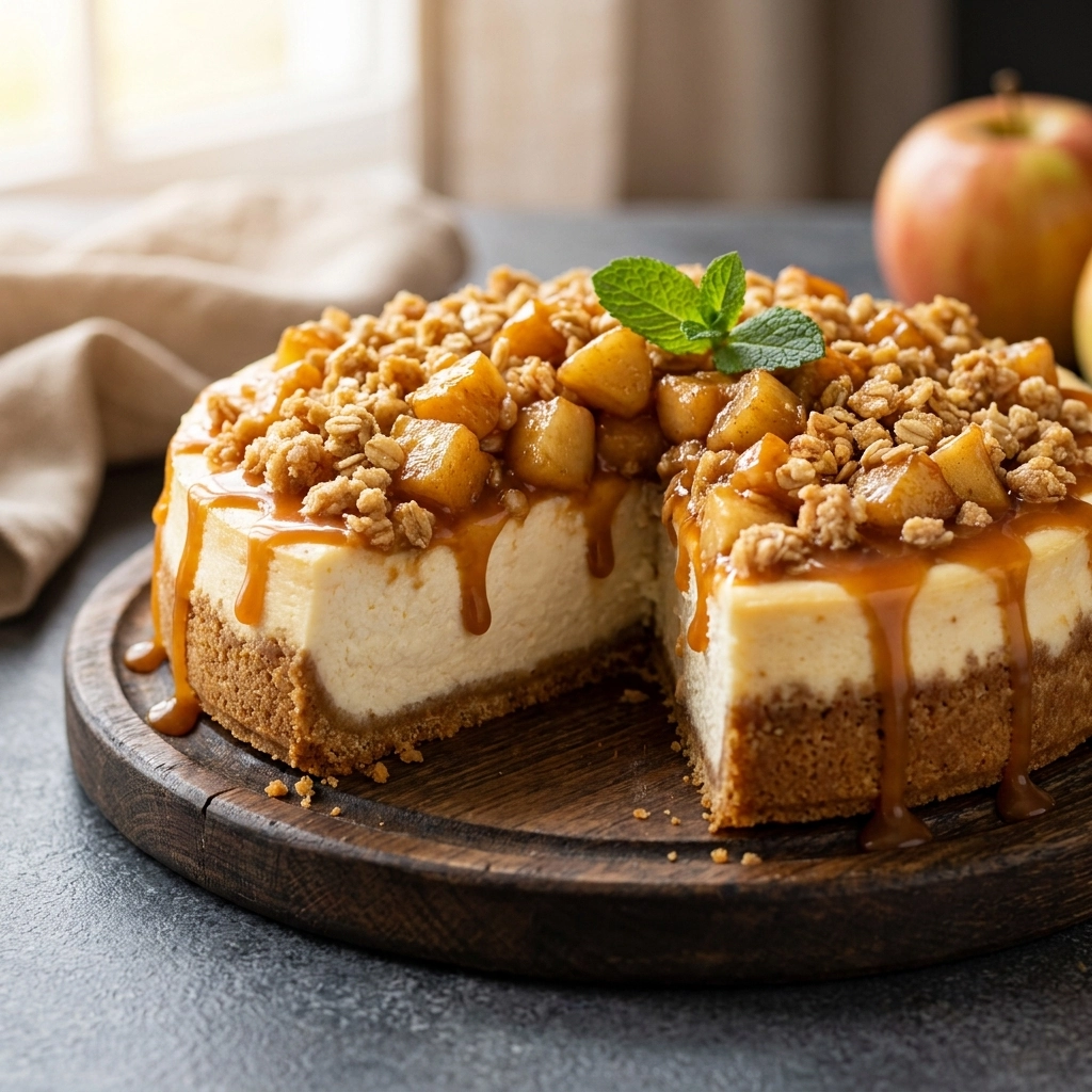 Irresistible Tasty Apple Crumble Cheesecake Recipe | Easy Autumn Dessert Ideas