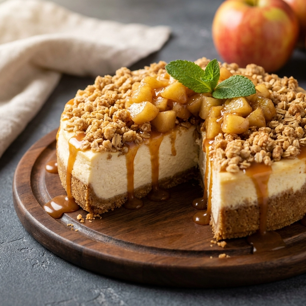Irresistible Tasty Apple Crumble Cheesecake Recipe | Easy Fall Dessert Ideas