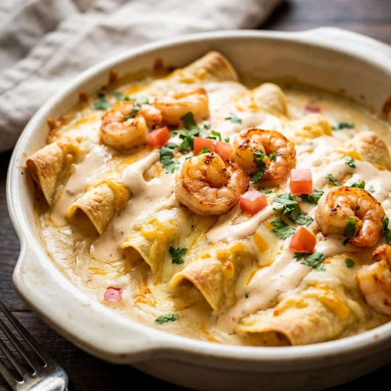 Creamy Shrimp Enchiladas Supreme | Easy Seafood Dinner Recipe