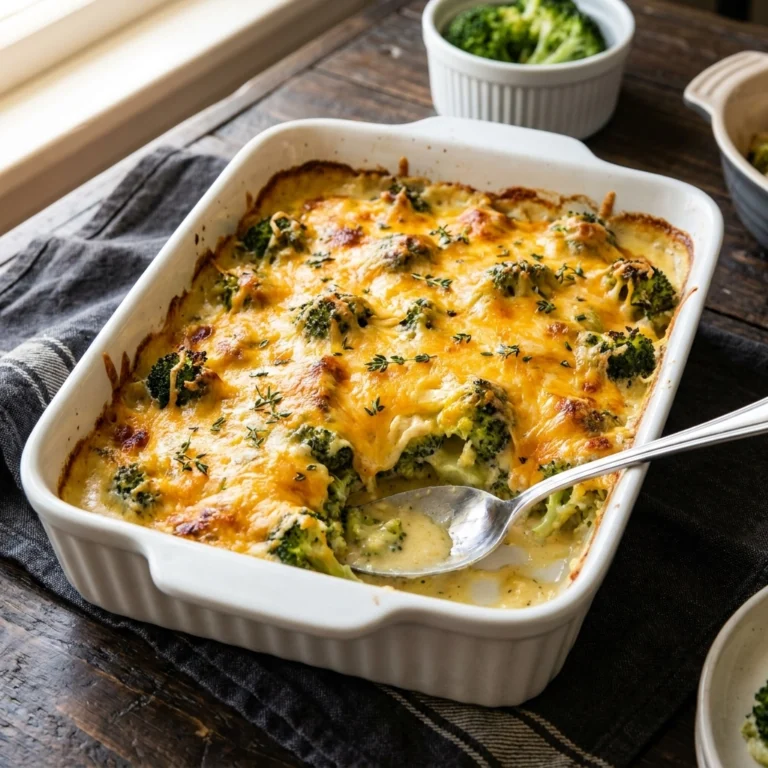 Irresistible Cheesy Broccoli Casserole for Fall Comfort | Easy Broccoli Side Dish