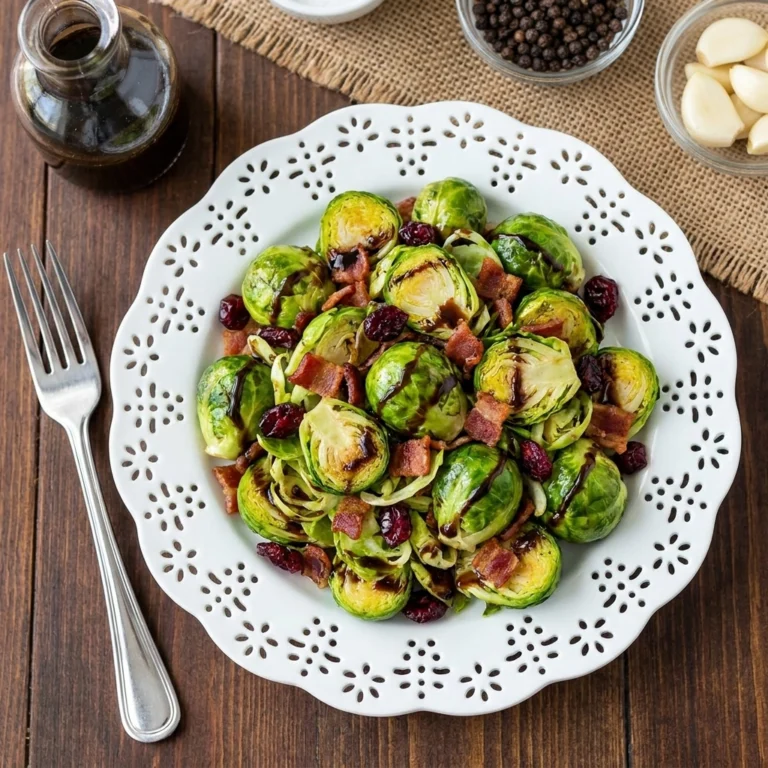 Zesty Balsamic Brussels Sprout Salad with Toasted Walnuts | Healthy Side Dish Recipe