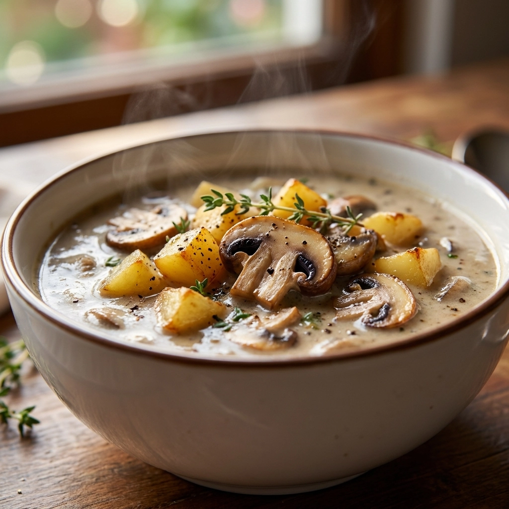 Creamy Mushroom Soup: A Cozy, Velvet-Smooth Comfort Bowl | Easy Mushroom Soup Recipe