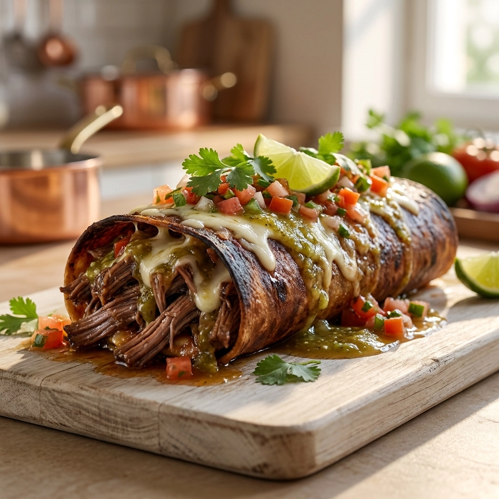 Slow Roasted Beef Shoulder Burritos with Melt-in-Your-Mouth Carnitas Style Beef | Easy Dinner Ideas