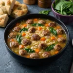 Cozy and Hearty Italian Wedding Soup with Savory Meatballs | Easy Winter Soup Recipe