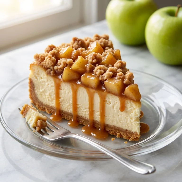 Indulge in Caramel Apple Cheesecake Delight Today! | Fall Dessert Recipe