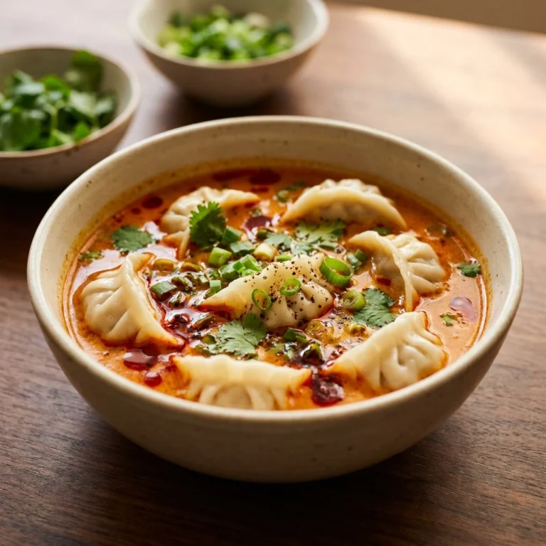 Creamy Red Curry Dumpling Soup: A Hug in a Bowl | Easy Thai Curry Soup Recipe